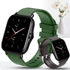 Сменный силиконовый ремешок для часов Huami Amazfit GTS 2, 20 мм, ремешок для часов Amazfit GTS2 GTR 42 мм Bip 1s Lite, ремешок для часов