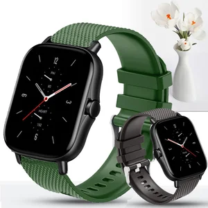 Сменный силиконовый ремешок для часов Huami Amazfit GTS 2, 20 мм, ремешок для часов Amazfit GTS2 GTR 42 мм Bip 1s Lite, ремешок для часов