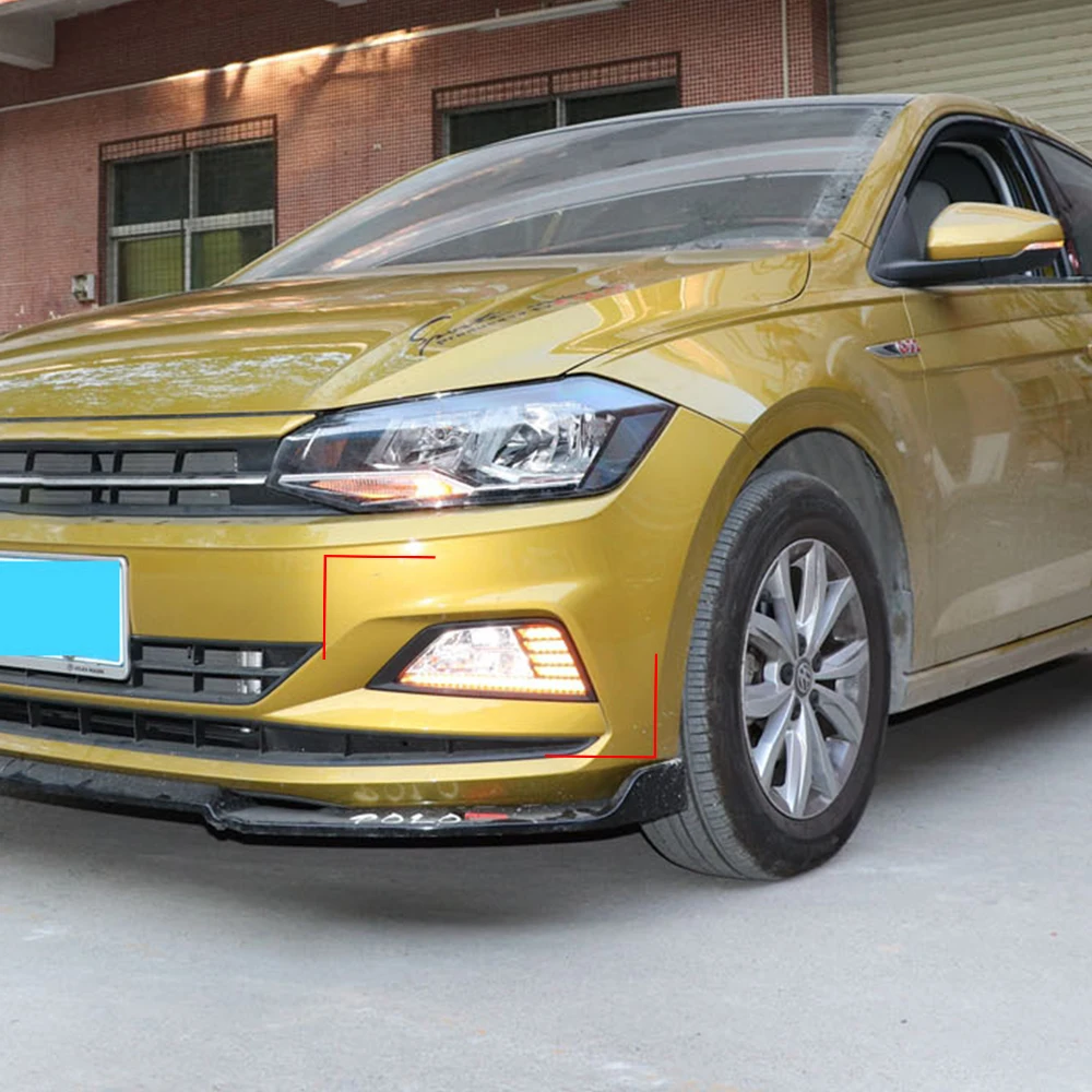 1 пара автомобиля DRL Светодиодный дневной светильник противотуманных фар