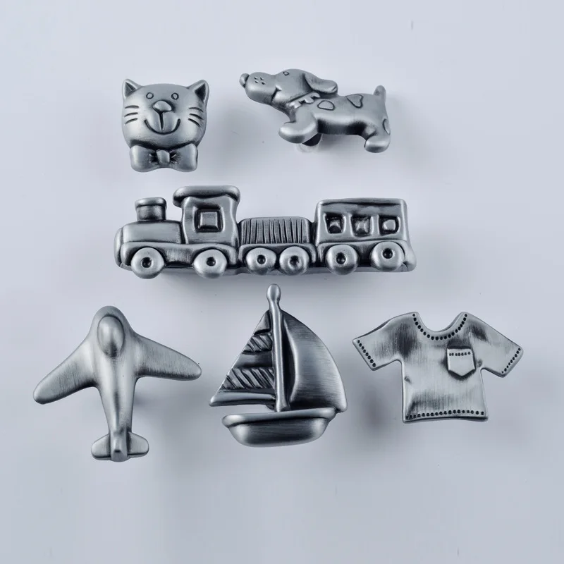 

Children's room wardrobe handle airplane train ship cat dog frog clothes cabinet door Knob kitchen drawer Pull