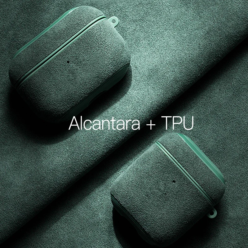 Чехол для наушников AirPods Pro с алькантарой чехол беспроводной зарядки 1 2