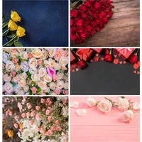 vinyl valentines day photography backdrops wooden board flower party backgrounds birthday decor photo backdrop 201214qmh 03