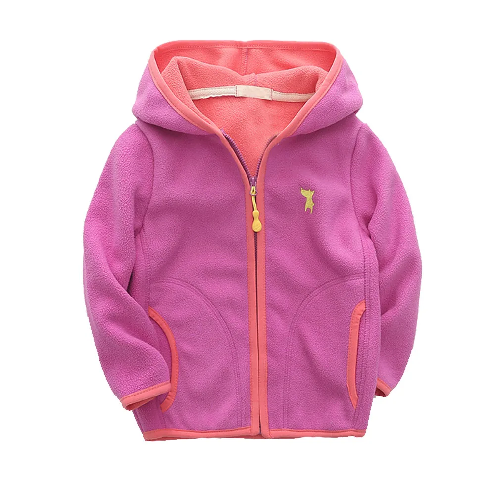 Куртки для мальчиков детские пальто на молнии девочек уличные куртки с капюшоном