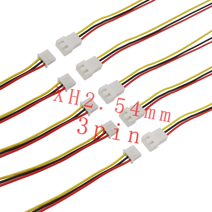 3P XH2.54 XH 2 54 мм провод разъем JST 3Pin шаг штекер кабель 200 длина 26AWG для DIY игрушки