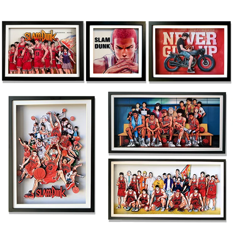 

Slam Dunk Xiangbei Photo Family Portrait Decoration Stereograph Hanamichi Sakuragi Matching Model Handmade Collage Gift