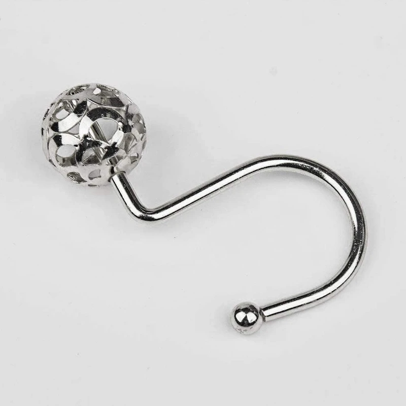 

Shower Curtain Hooks Rings,Set of 12 Decor ,Metal Rustproof for Bathroom