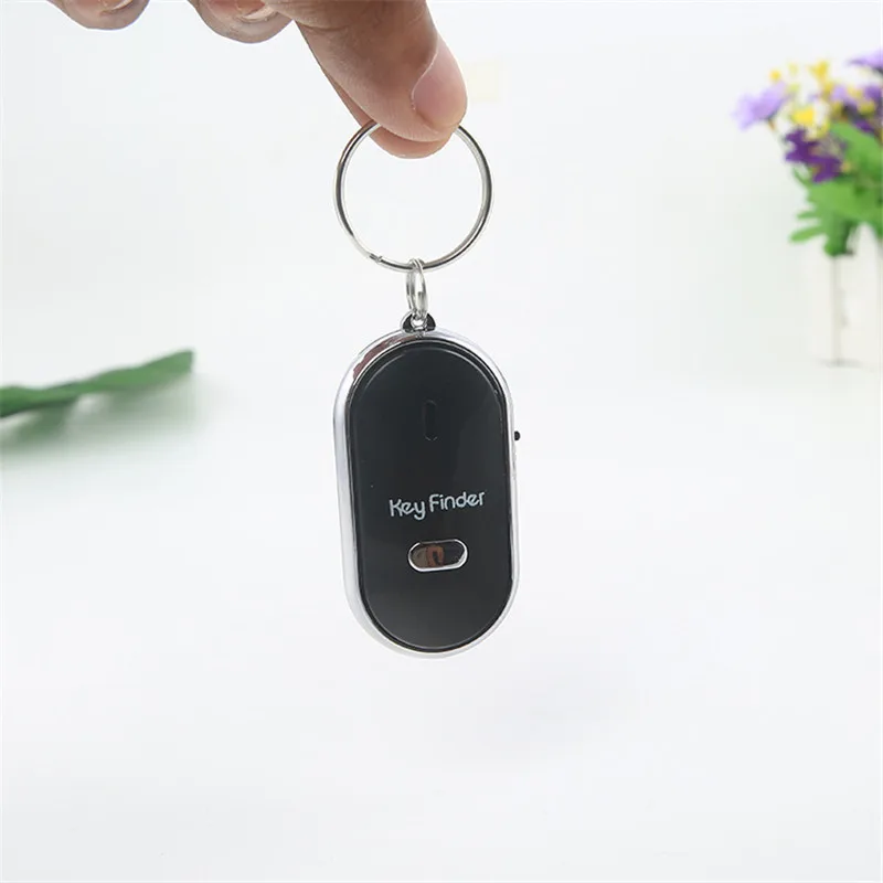 10/30Pcs Sound Control Whistle LED Key Finder Locator Find Anti-Lost Keychain Keys Chain Parrty Favor Gifts H4870 images - 6