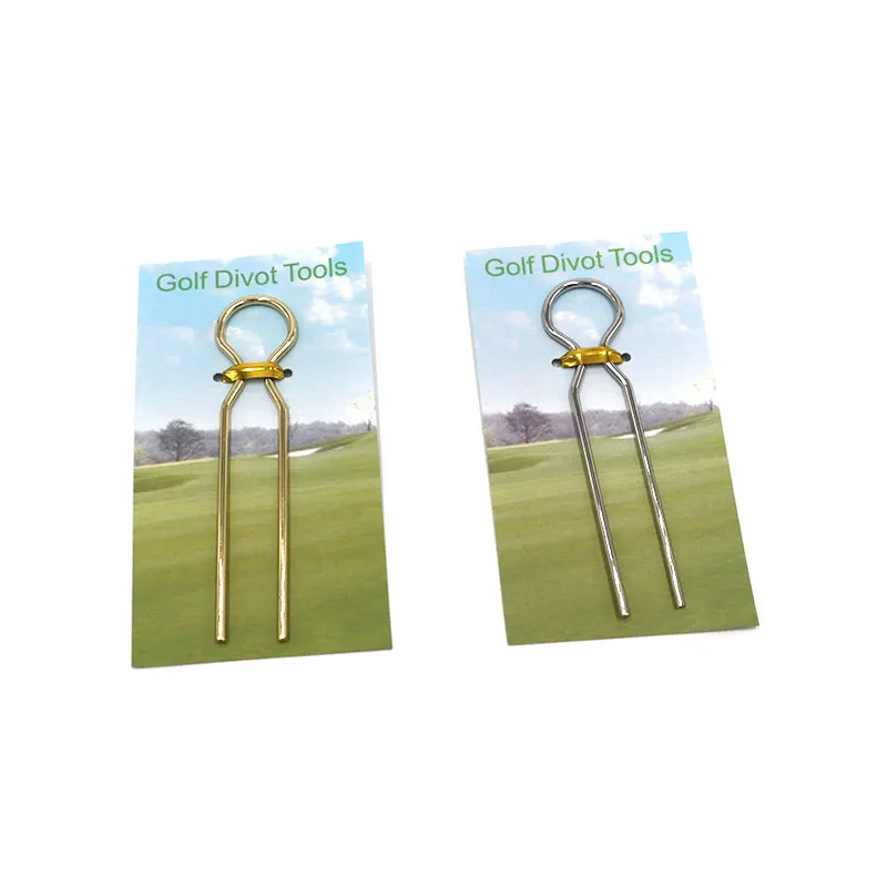 5 шт. Серебряный/Золотой Новый дизайн гольф простой Divot Инструмент |