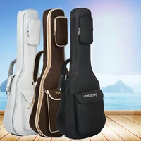 oxford fabric guitar case coffee gig bag double straps pad 7mm cotton thickening soft cover waterproof backpack