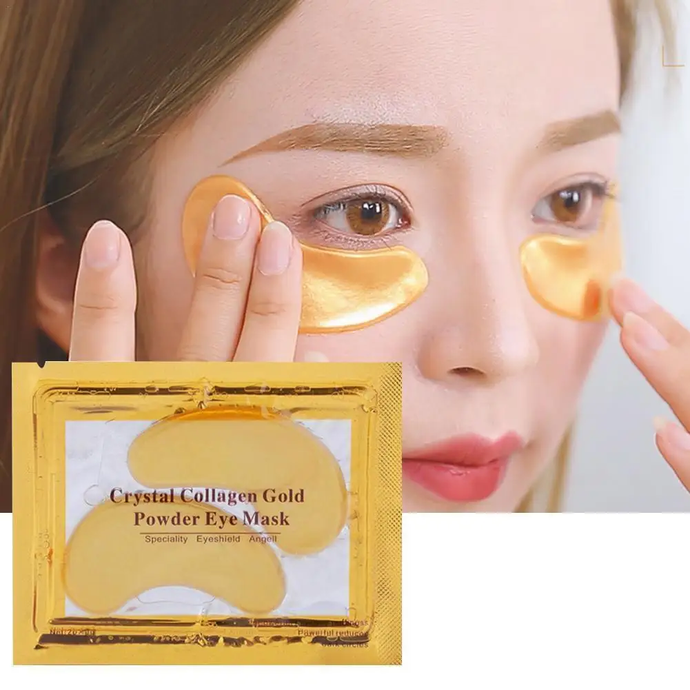 

A Pair Of Collagen Golden Eye Masks Fade Dark Circles, Anti-aging, Anti-wrinkle Bags Under The Eyes, Lift And Tighten Eye Masks