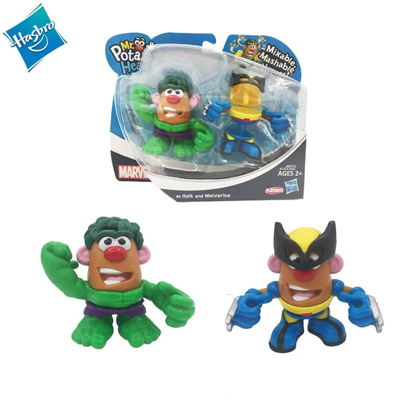 Hasbro Marvel Q Version Hulk Росомаха куклы ручной работы голова картофеля Mr.Potato Mixable Mashable Heroes