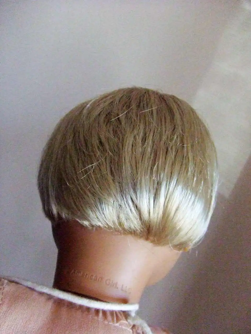 18 &quotдевочка кукла блондинка короткая стрижка боб парик шикарная изготовления