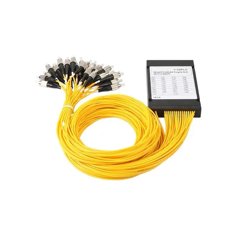 

Free Shipping FC/UPC 1x32 1M caixa De Fibra óptica FTTH PLC splitter ABS 1x32 PLC splitter