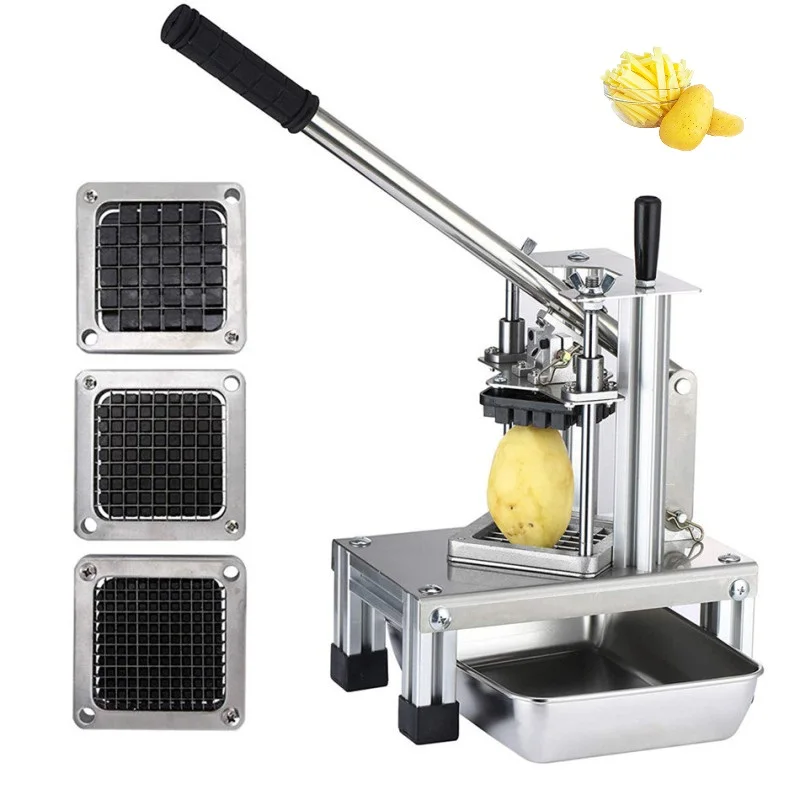

Multi-function Vegetable Fruit Cutter Lettuce Cutting Dicing Machine Stainless Steel Blades 1/4" 1/2" 3/8" Commercial Processor