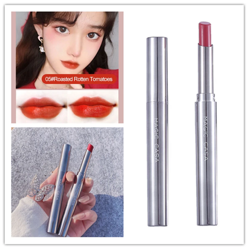 

MAGIC Small Thin Tube Lipstick Moisturizing Velvet Matte Niche Not Easy To Fade Moisturize Long Lasting Beauty maquiagem makeup