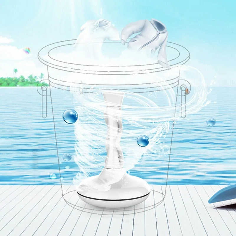 Портативная мини-стиральная машина ультразвуковая турбинная стиральная