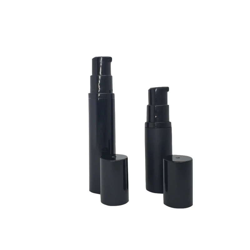 50 шт. 5 мл 10 пустая черная вакуумная бутыль вакуумный насос для лосьона матовая