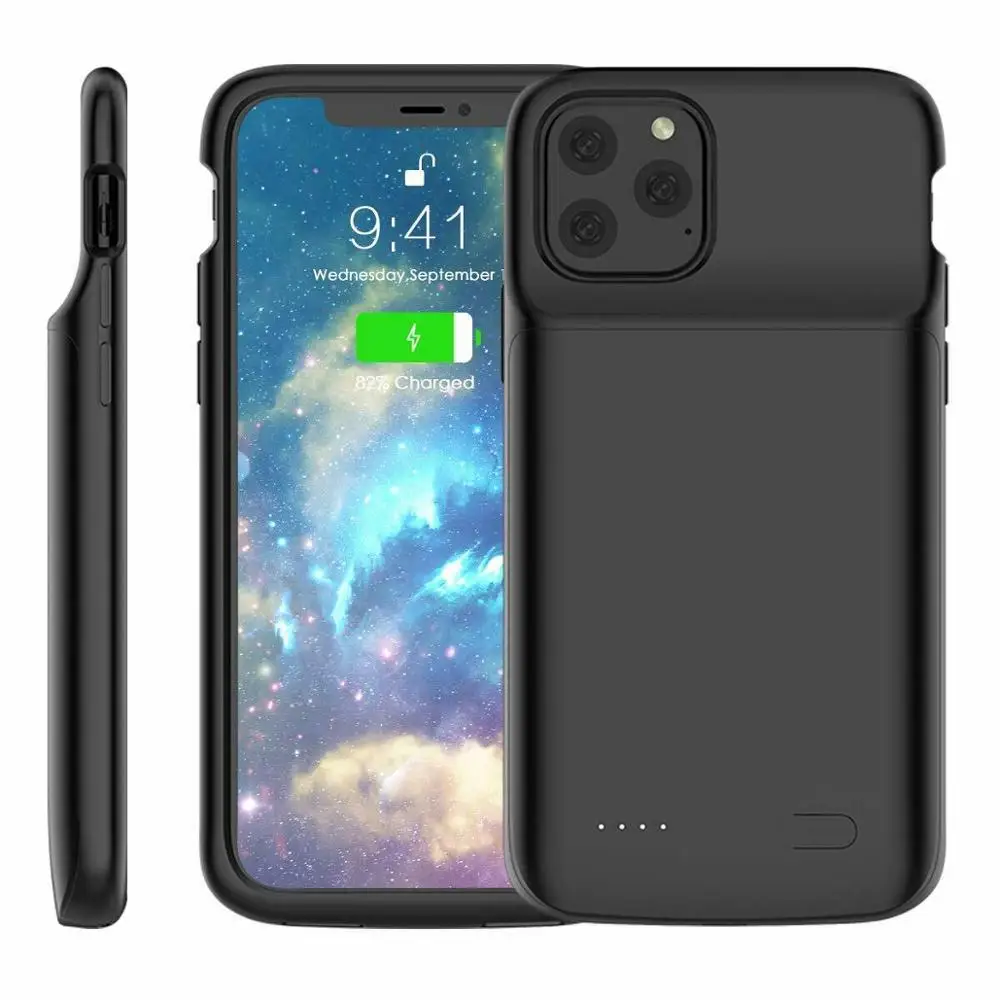 For iPhone 11ProMax 5500 мАч портативный блок питания резервного копирования Внешнее зарядное устройство зарядный защитный чехол для батареи Крышка для iPhone 11 11Pro 11PorMAX - Цвет: For iPhone 11ProMax
