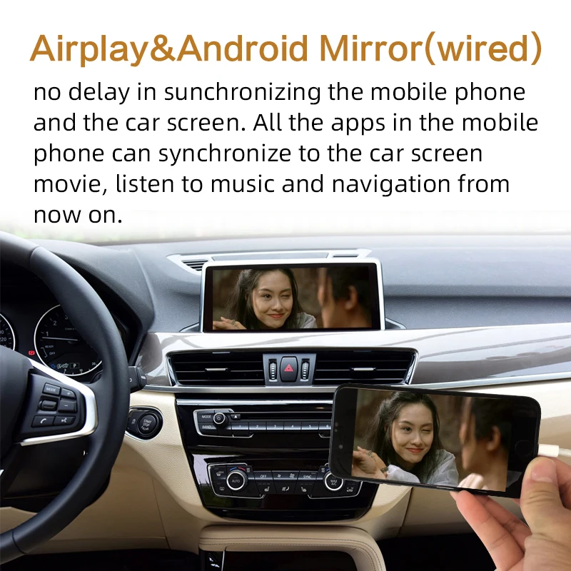 Sinairyu wifi беспроводная Apple Carplay Модифицированная X1 F48 NBT 2013-2017 для BMW Поддержка камеры