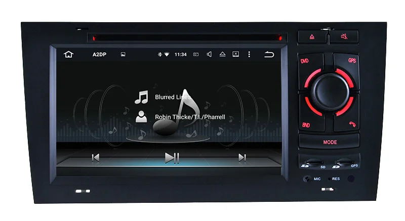 7 дюймовый Android 8 0 1 Восьмиядерный автомобильный dvd плеер для AUDI A6 S6 1997 2006 RAM 4G ROM 32G Wifi