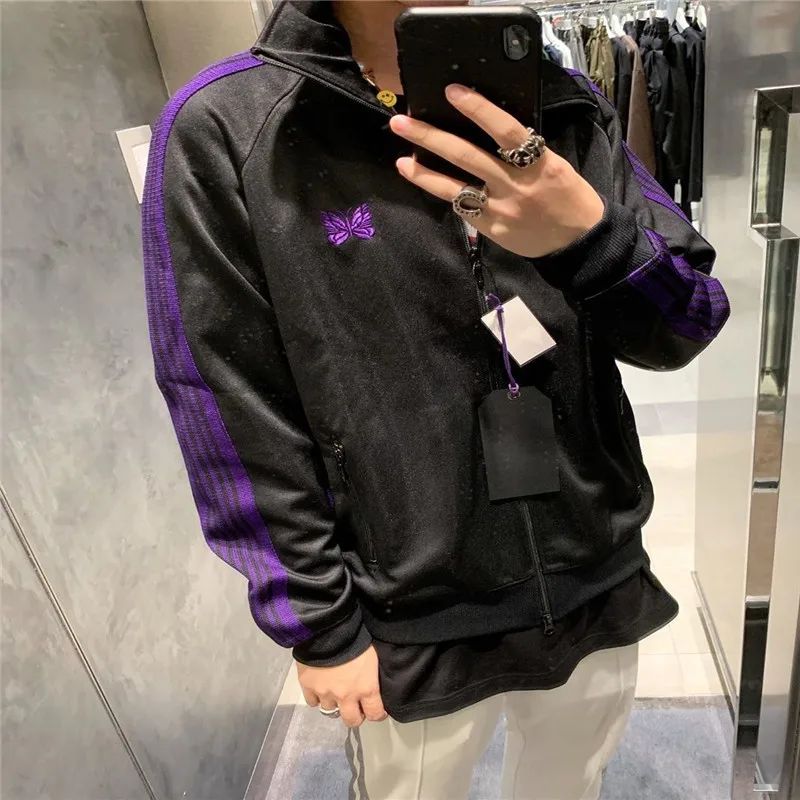 Мужские и женские куртки мужские куртка 19AW гладкая с вышивкой в виде