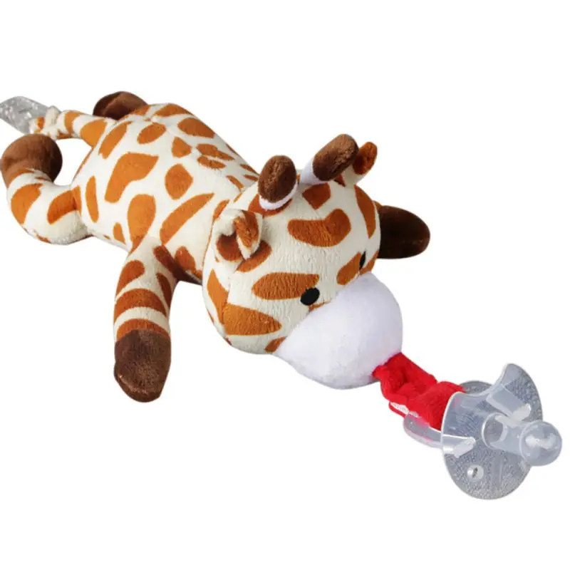 Пустышки для маленьких мальчиков и девочек соски с цепочкой плюшевые детские