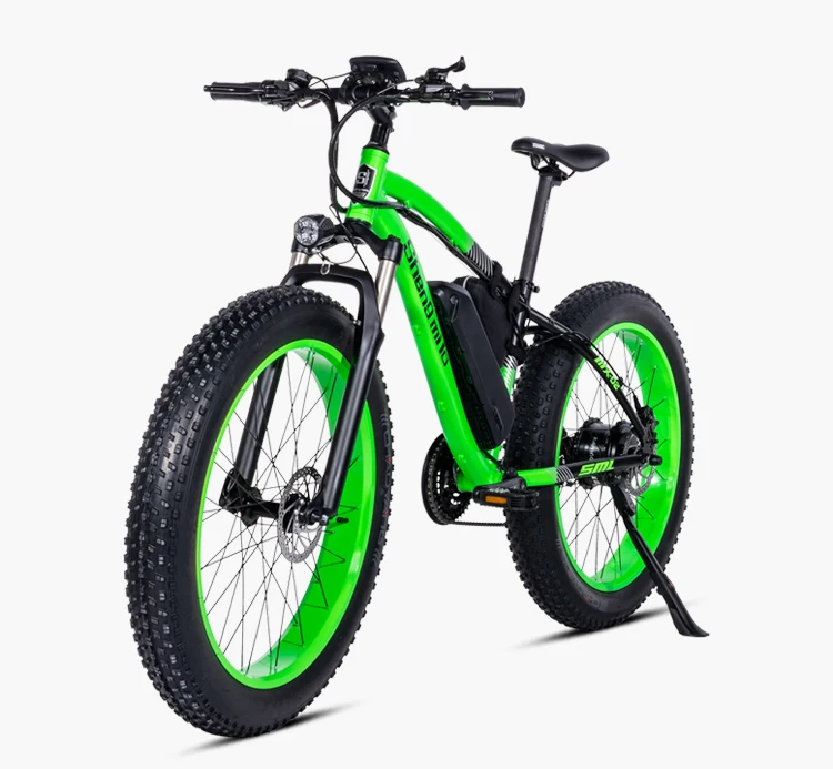 Electric bike 1000W Electric Fat Bike Beach Bike Cruiser Electric Bicycle 48Ｖ17ＡＨ lithium battery ebike electric mountain bike