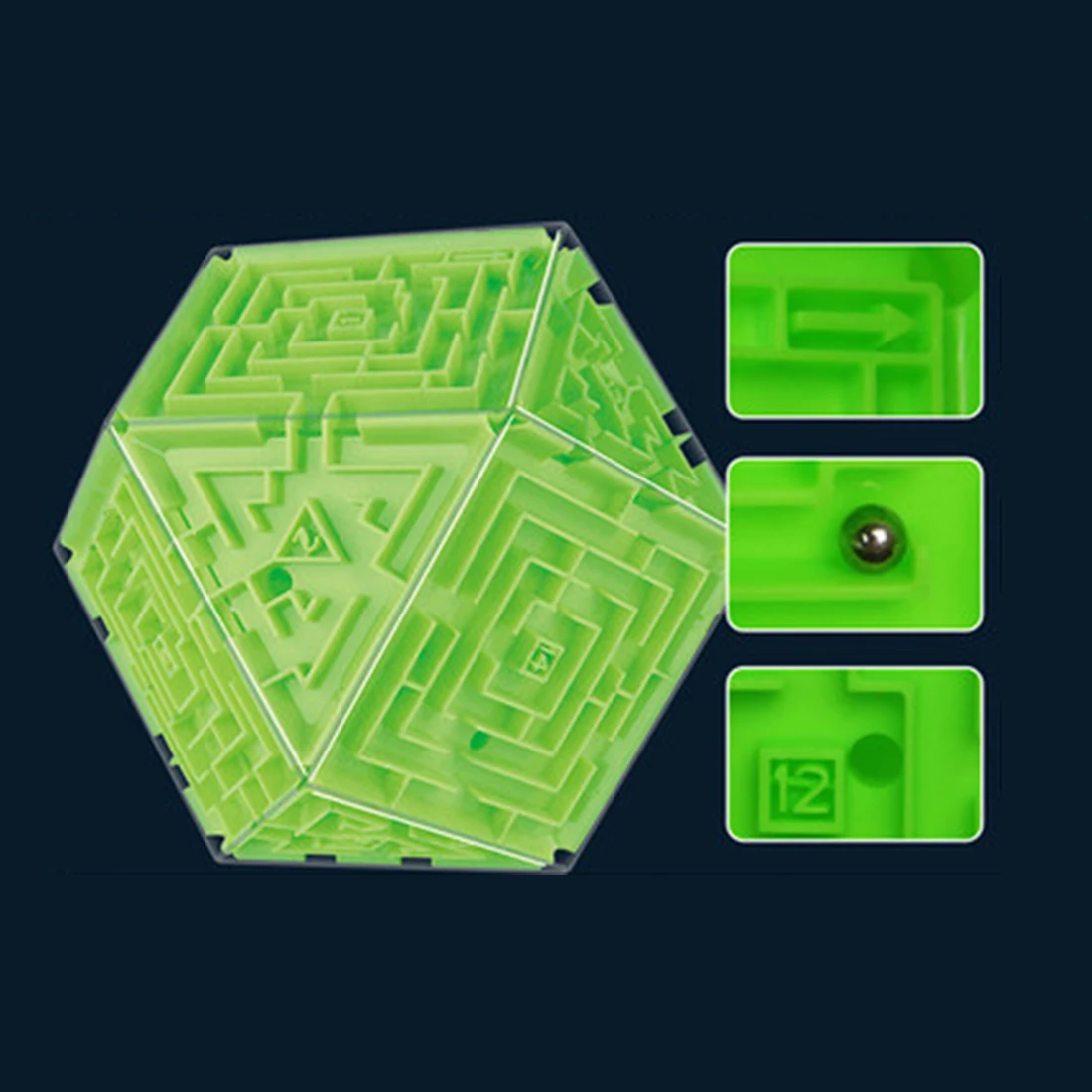 Surwish 3D лабиринт куб волшебный куб головоломка игра кубики лабиринт мяч Игрушка Лабиринт мяч игры обучающая игрушка-искусство красочные L