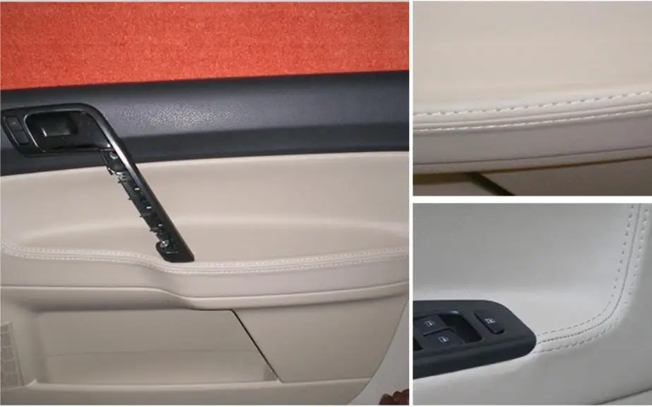 4 шт. панели для передних/задних дверей из микрофибры подлокотник кожаный чехол