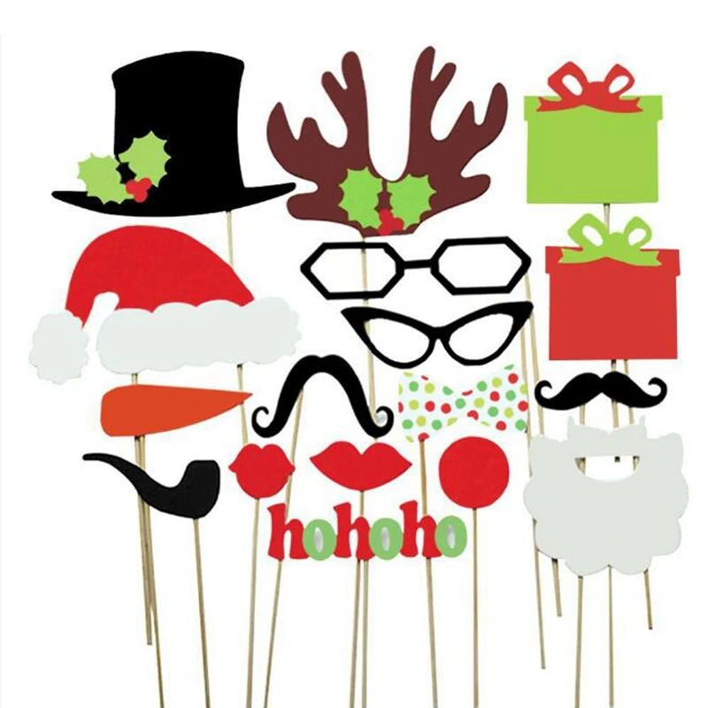 17 шт. бумажная Рождественская шапка Забавные интересные вечерние реквизит для