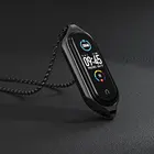 Металлическое ожерелье Mi Band 6 5, браслет с подвеской из нержавеющей стали для Xiaomi Mi Band 4, чехол для часов Miband 3, браслет Mi 5