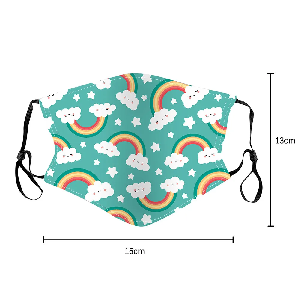 

5pc Children Kids Print Adjustable Reusable Breathable Safe Protection Mask masque mascarillas Protective Children Mask Z0821