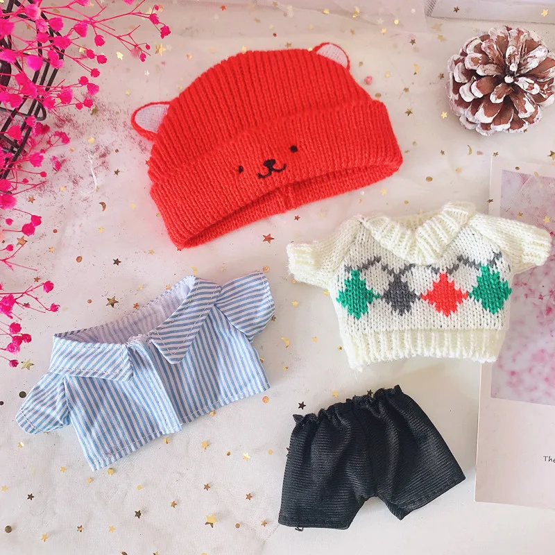

[MYKPOP]KPOP Doll's Clothes & Accessoiress: 4pcs Set for 20cm Dolls(without doll) KPOP Fans Collection SA21031101