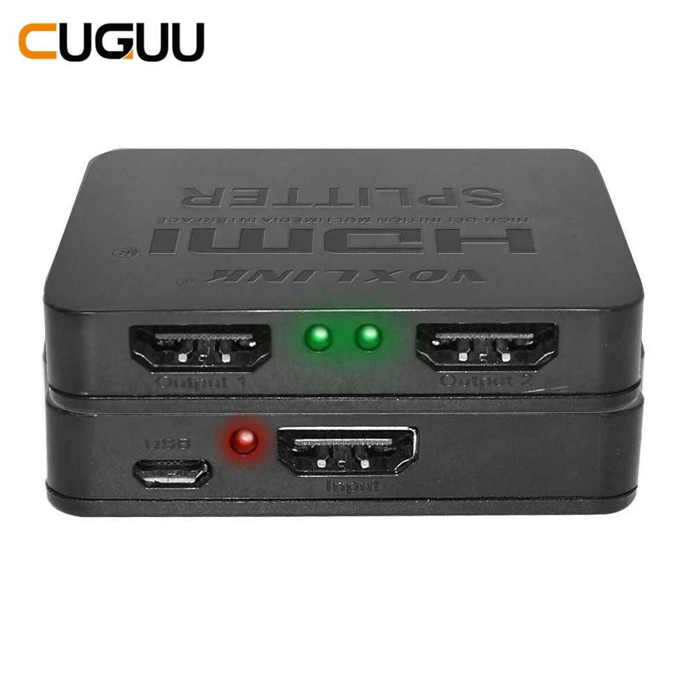 4K HDMI сплиттер Full HD конвертер 1080p видео 1 в 2 Выход переключатель 1X2 адаптер