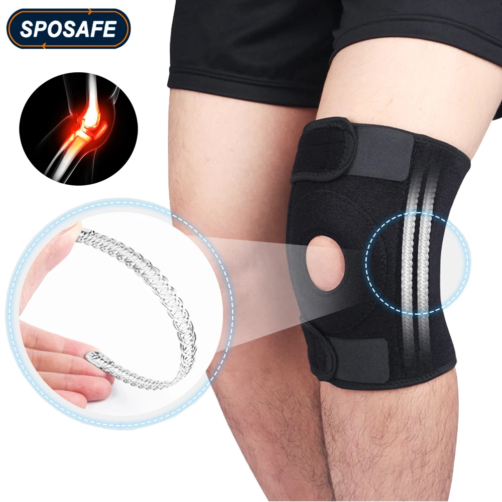 1 шт. наколенник открытая коленная чашечка Поддержка стабилизатор рукава для