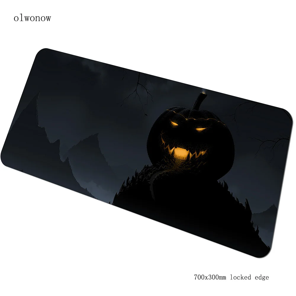 Size 700x300x2mm Хэллоуин Тыква коврики для мыши 70x30 см большой коврик для мыши notbook компьютерный коврик для мыши подарок игровой коврик для мыши геймер клавиатура Коврик для мыши - Цвет: Size 700x300x2mm