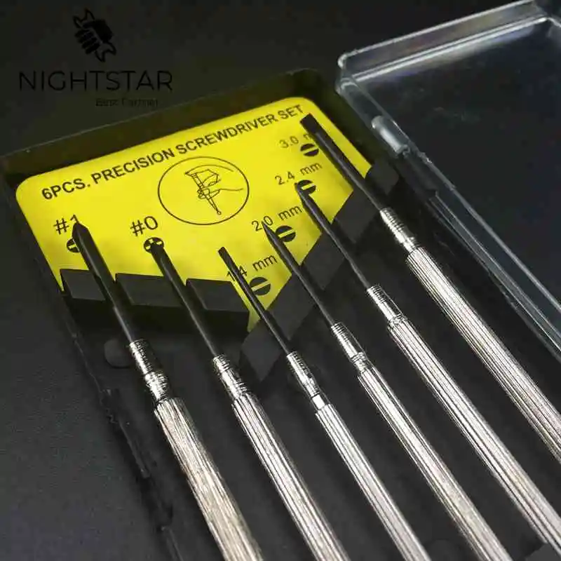 6 шт. Прецизионная отвертка микро ювелиры мини часовые инструменты для часов