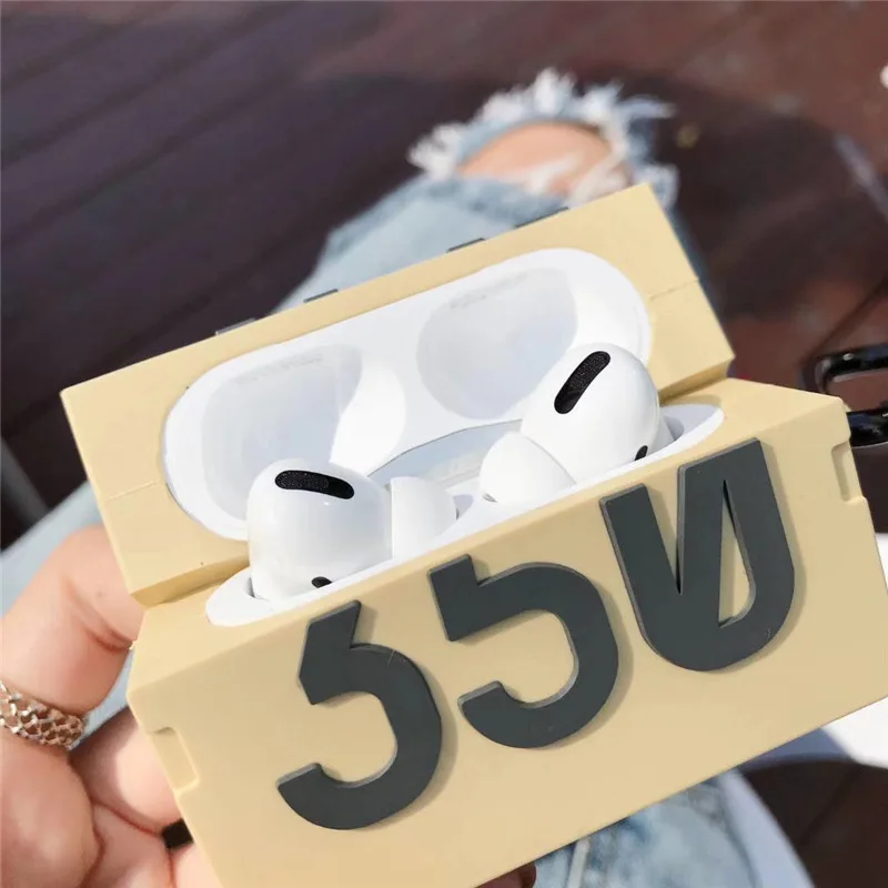 Модная спортивная Брендовая обувь 350 Беспроводная Bluetooth гарнитура чехол для Airpods