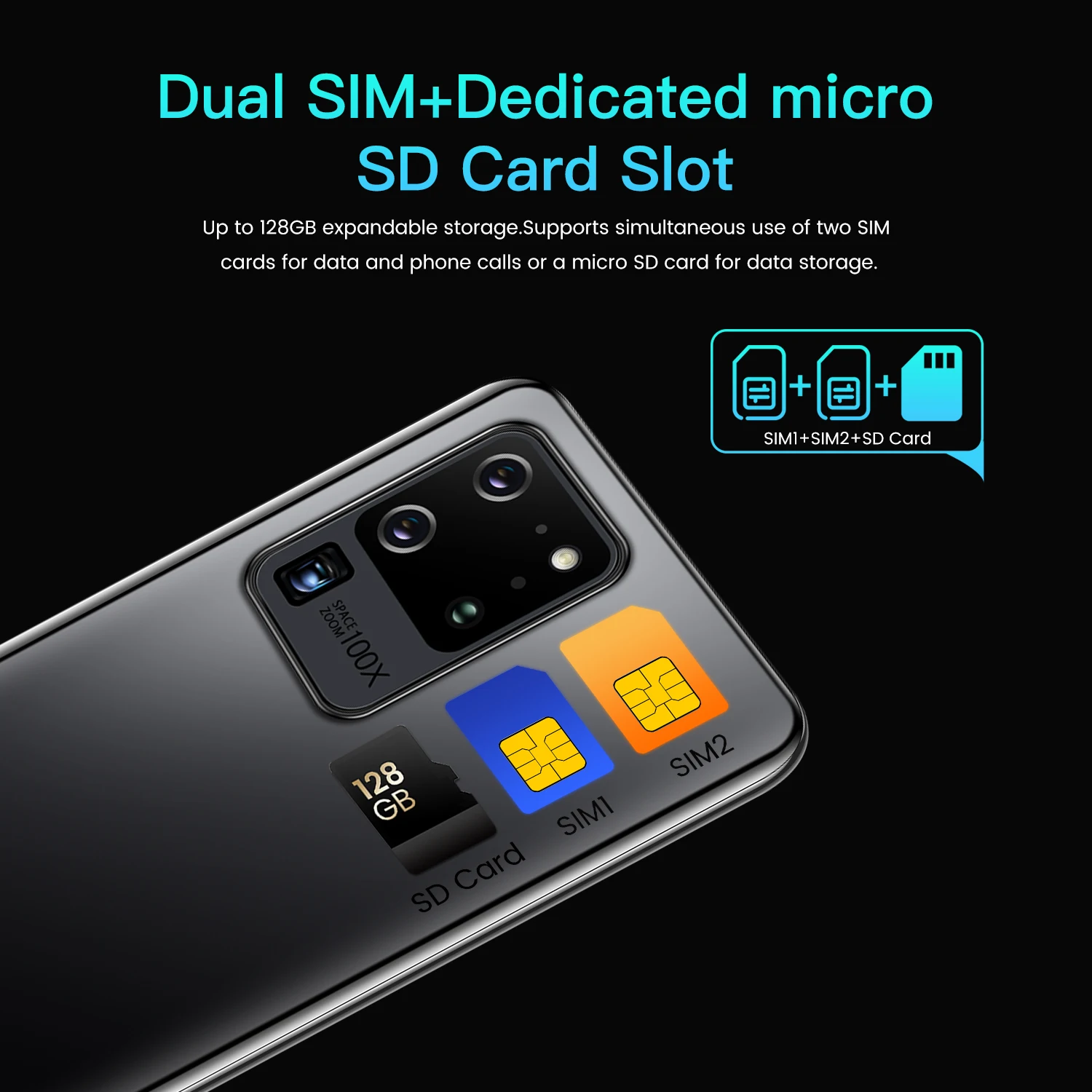 

Beauty Camera S60 Pro 6.3"Global Version Mobilephone HD+Waterdrop Smartphone Global Version Add TF card Cellphone 16GB 2SIM Card