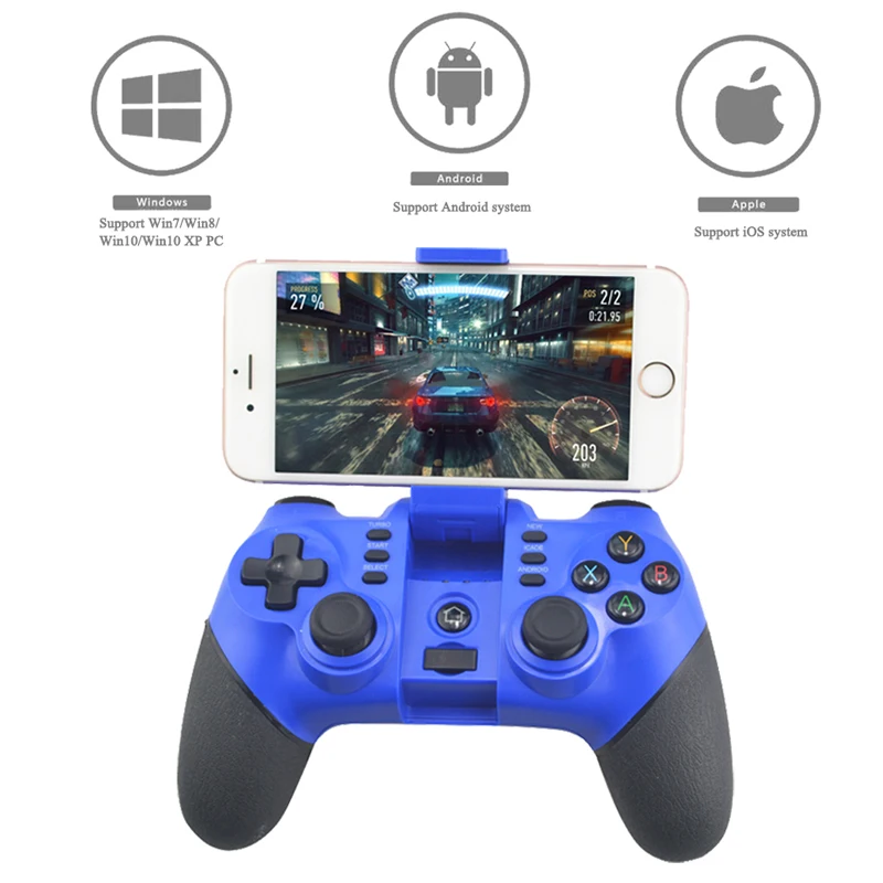 2 4G беспроводной Bluetooth контроллер геймпад джойстик для PS3 игровая консоль Android iOS