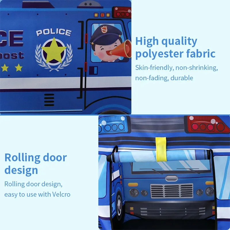 Детская игровая палатка пожарные полицейские ролевые игры пожарная машина/полицейский автомобиль дизайн детский игровой домик игрушка хижина легко складывается игровой домик