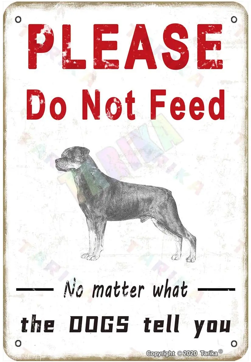 

Пожалуйста, не кормите собак для дома, улицы, клуба, фермерского дома, баров, пабов, мужской пещеры, металлический винтажный жестяной знак, на...
