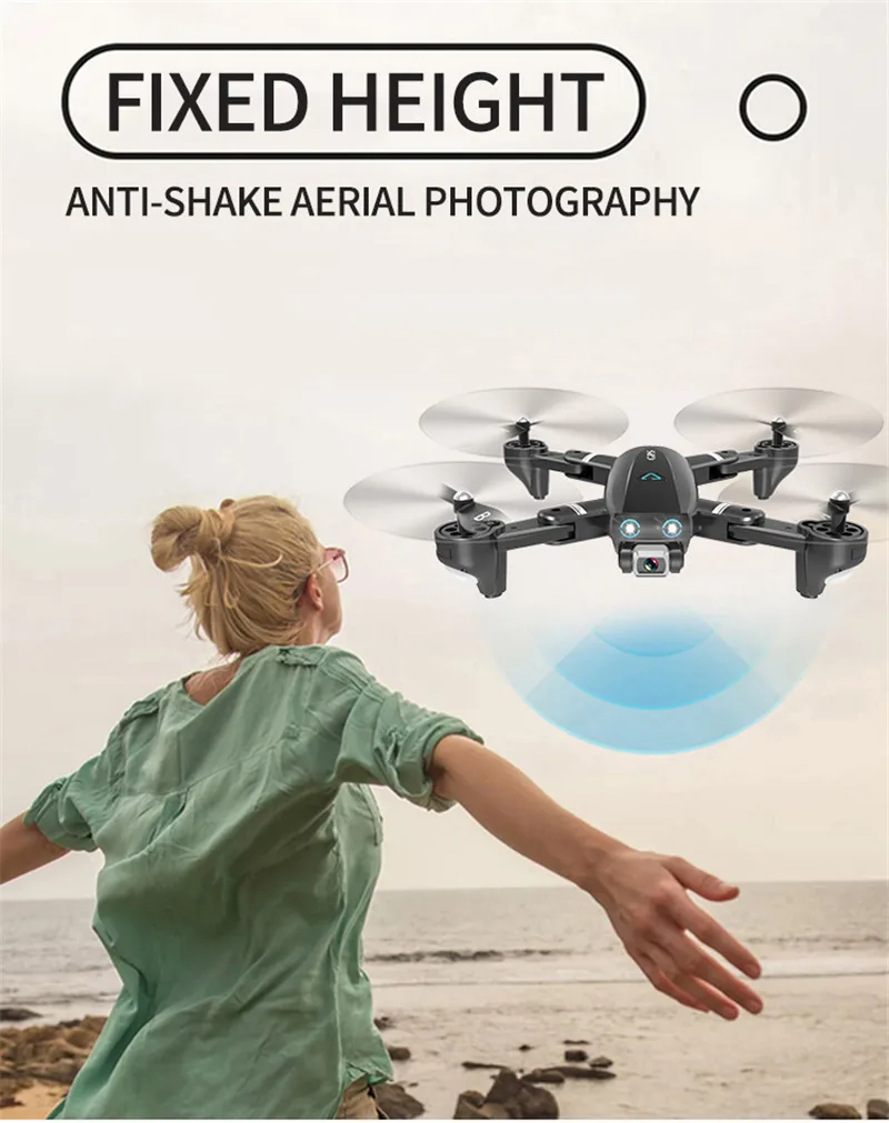 Радиоуправляемые вертолеты складной Квадрокоптер 4k HD камера gps 5G WiFi FPV 1080P без сигнала возврата полета 20 минут Дрон с камерой игрушка