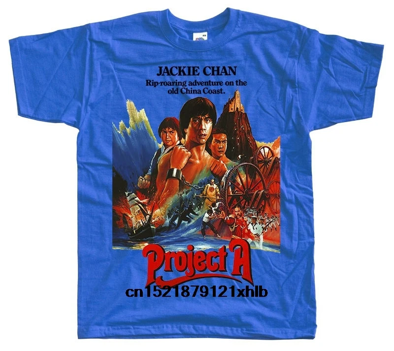 Men T shirt Project A Jackie Chan Poster 1983 SHIRT funny t-shirt novelty tshirt women | Мужская одежда