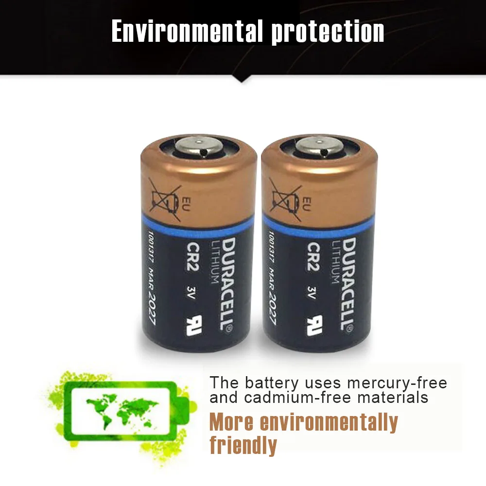12 шт. оригинальный DURACELL 3 в 850 мАч литиевая батарея CR2 CR15H270 5046LC CR15270 KCR2 сухие