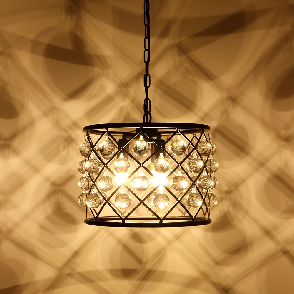 Металлическая Хрустальная цепочка в стиле ар деко с корпусом снаружи люстры для