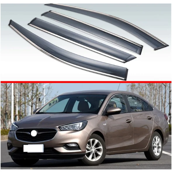 

Для Buick Excelle Sedan 2018 2019 2020 пластиковый внешний козырек Vent Shades Window Sun Rain Guard дефлектор 4 шт