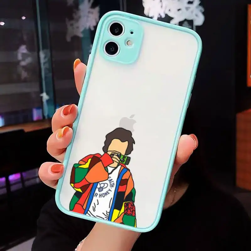 

Harry Styles Treat People With Kindness Phone Cases Matte For iPhone 12 Mini 11 Pro XR XS Max 7 8 Plus X Hard PC Back Cover