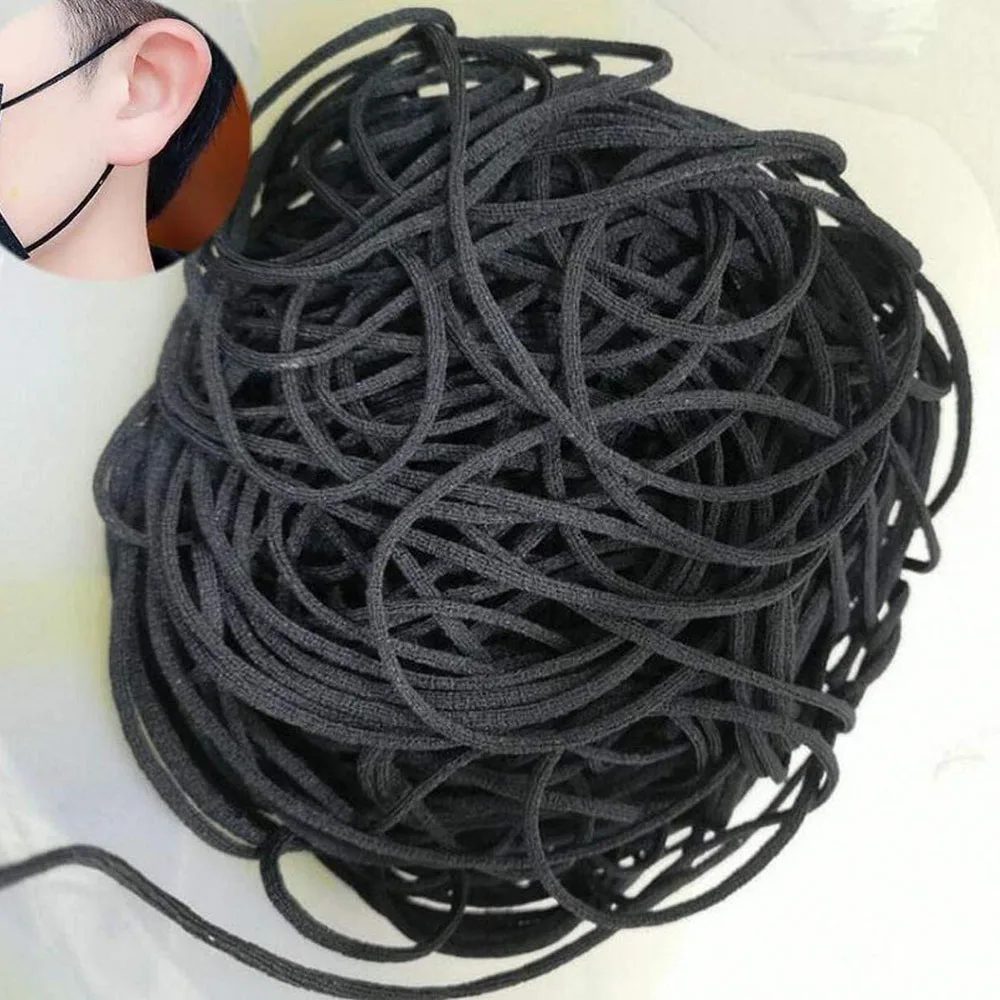 10/50 ярдов Эластичная лента ушной шнур ручной работы веревка Прошитая резиновая
