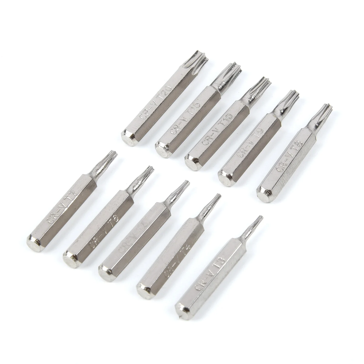 

10PCS Set T3-T20 Torx Head Screwdriver Bit 28mm Length Electronic Repair Tool